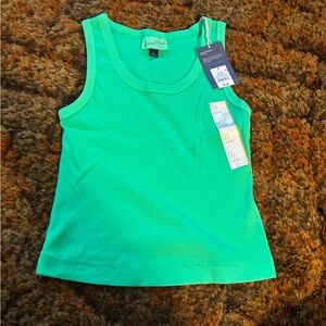 Green tank top